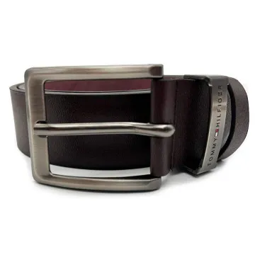 Мужской ремень Tommy Hilfiger - черный (в подарочной коробке)