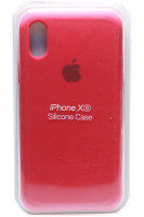 Силиконовый чехол для iPhone XS - (Красный)