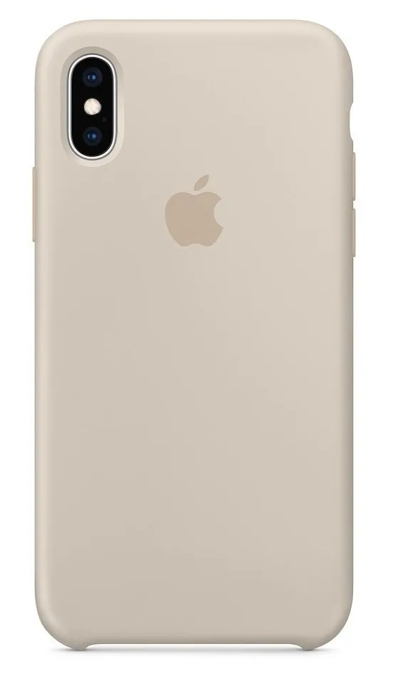 Силиконовый чехол для Айфон XS - Бежевый (Stone)