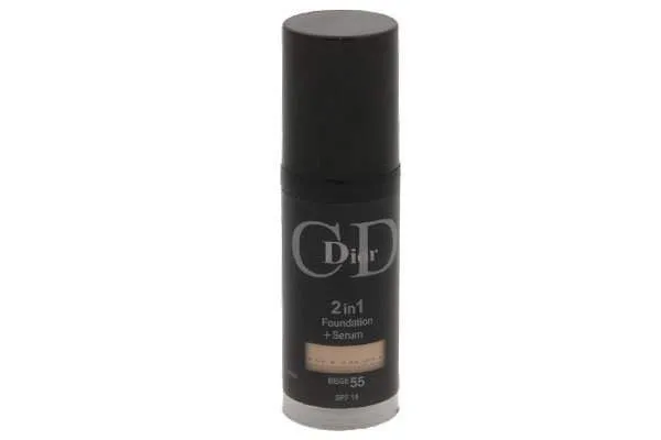 Тональный крем Dior 2в1 Foundation + Serum 30 ml(черный)