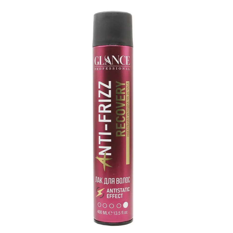 Лак для волос Glance Professional Anti-Frizz Antistatic Effect 400 ml