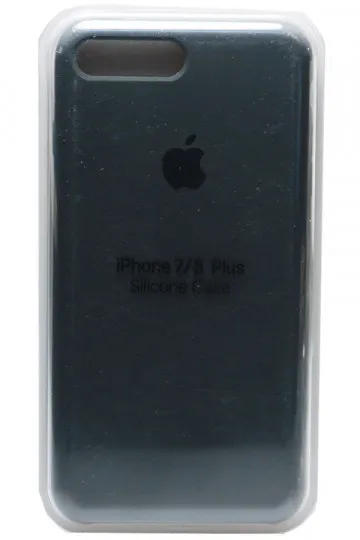 Силиконовый чехол для Айфон 7/8 Plus темно-серый