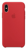 Силиконовый чехол для Айфон XS -Красный (Red)