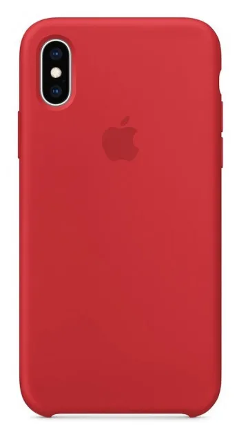 Силиконовый чехол для Айфон XS -Красный (Red)