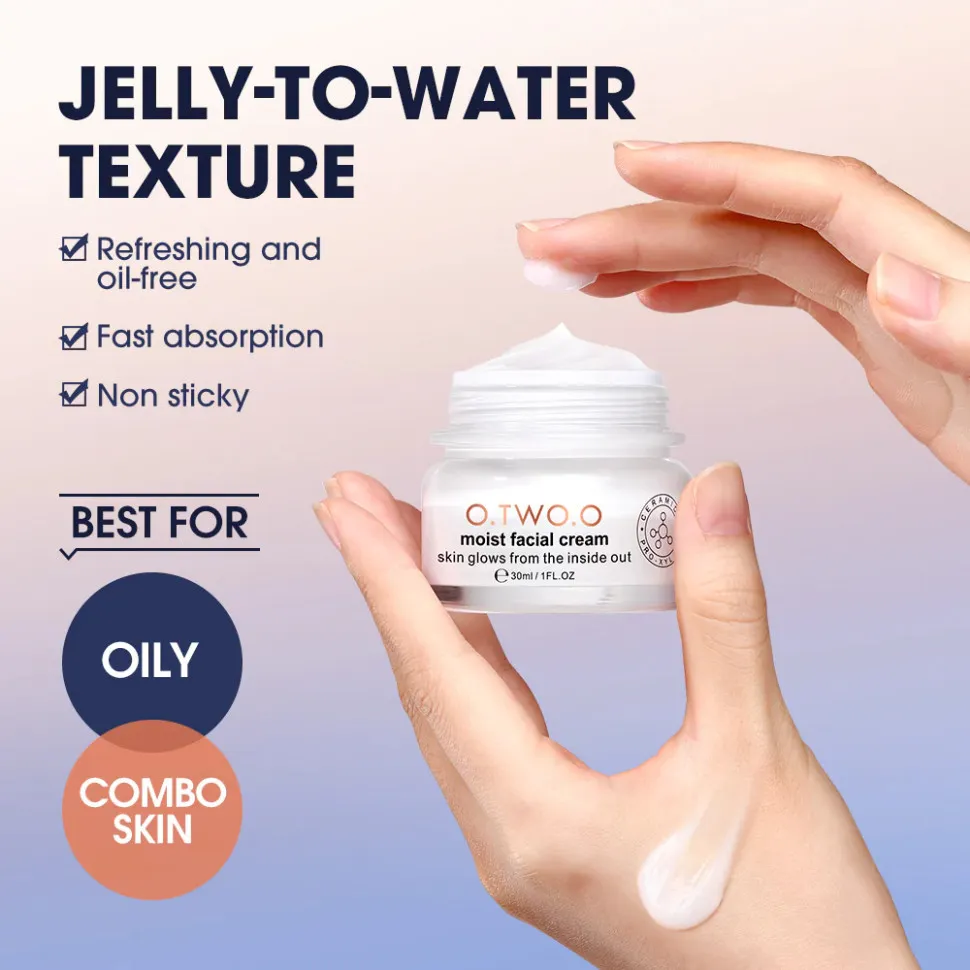 O.TWO.O Ночной увлажняющий крем Skin Care Day Cream Moist Facial Cream Moisturizing Refreshing Day Cream 30ml FC002