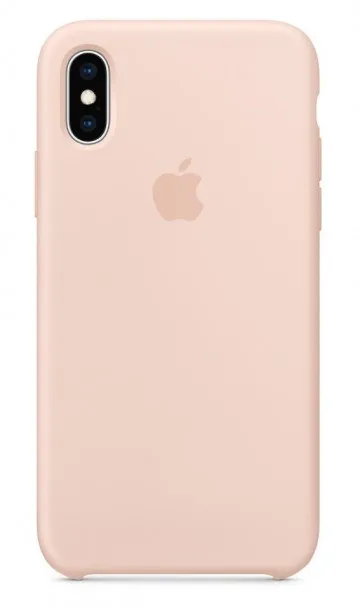 Силиконовый чехол для Айфон XS -Розовый песок (Pink Sand)