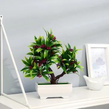 Искусственный Бонсай в горшке Розовый