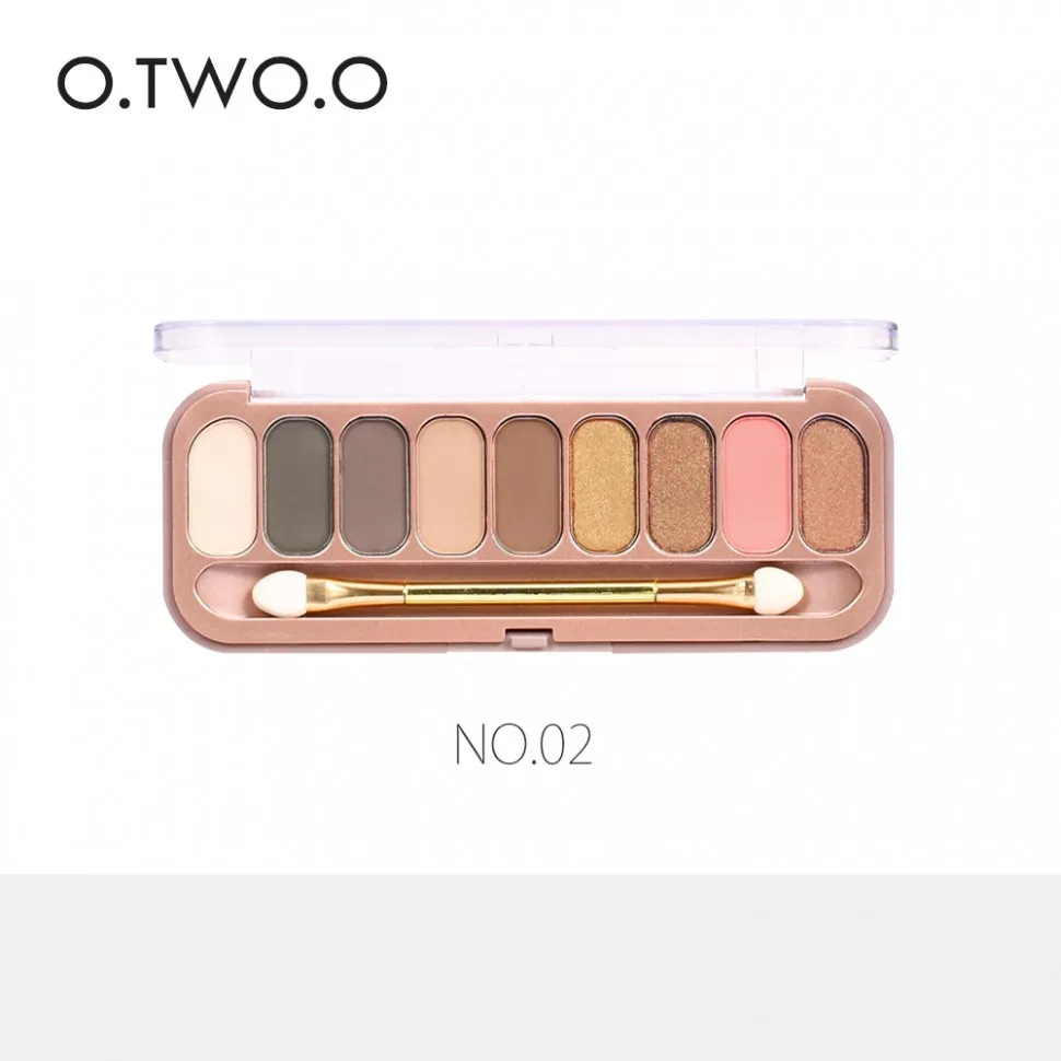 Тени O.TWO.O Rose Gold 9 цветов  18g (9092)