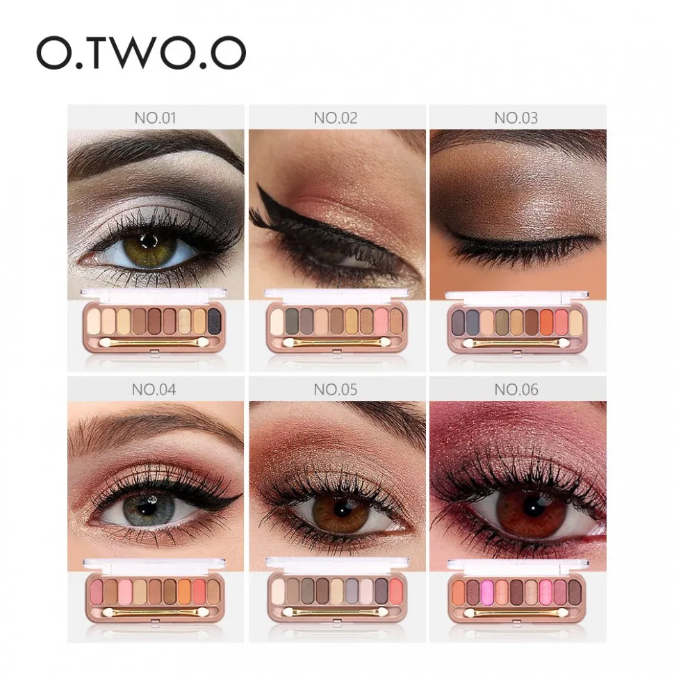 Тени O.TWO.O Rose Gold 9 цветов  18g (9092)