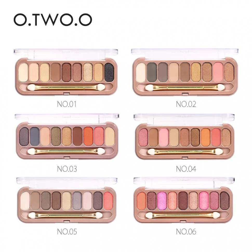 Тени O.TWO.O Rose Gold 9 цветов  18g (9092)