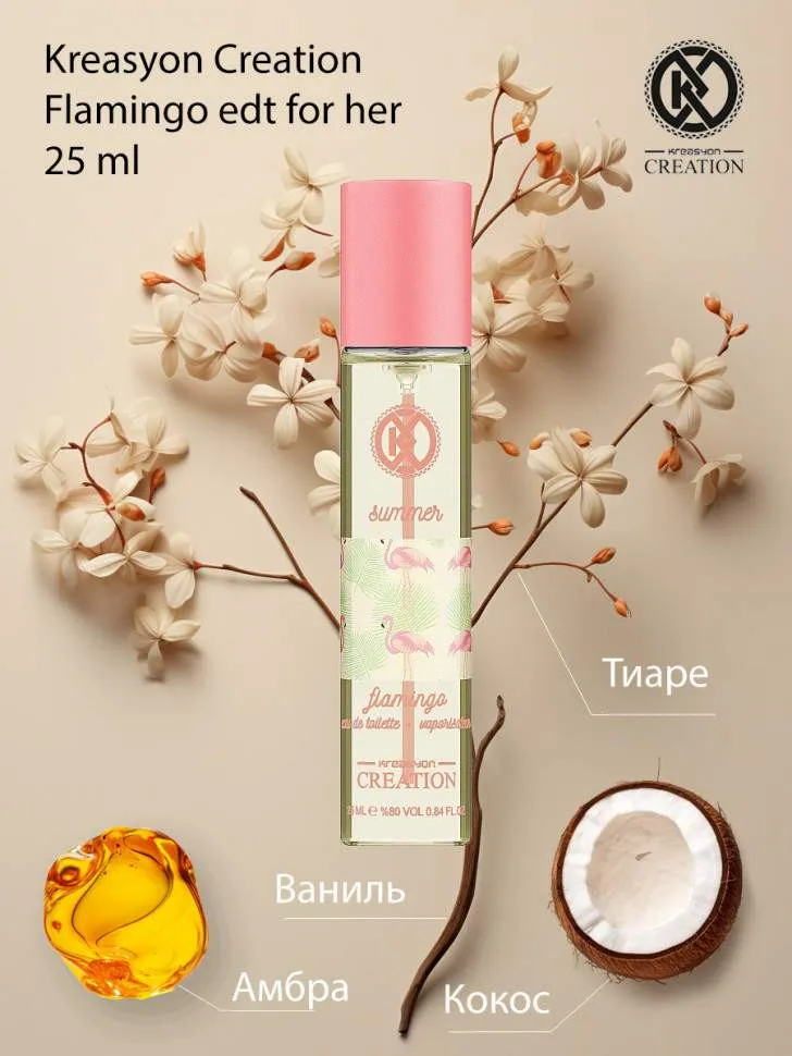 Парфюмерия Kreasyon Creation Flamingo edt for women 25 ml