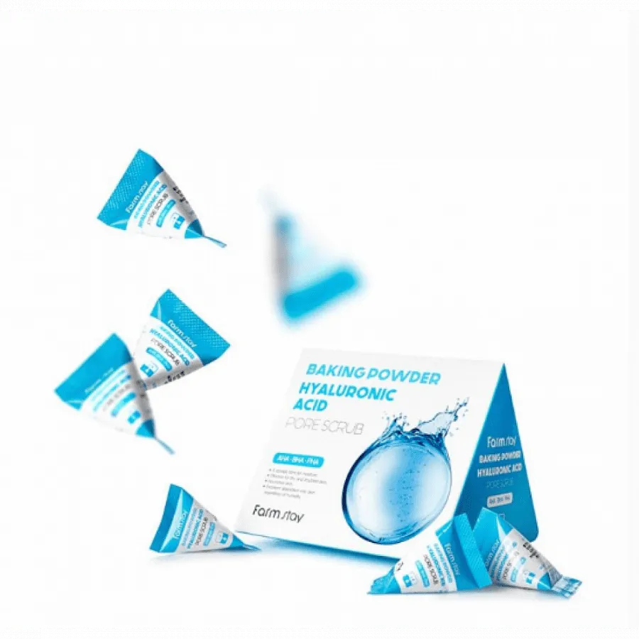 FarmStay Скраб для лица Baking Powder Hyaluronic Acid Pore Scrub Набор (25 шт *7г)