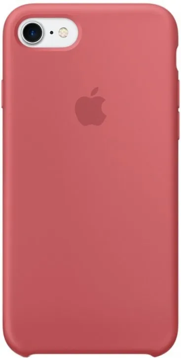 Силиконовый чехол для Айфон 7/8  -Розовая камелия (Camellia Red)