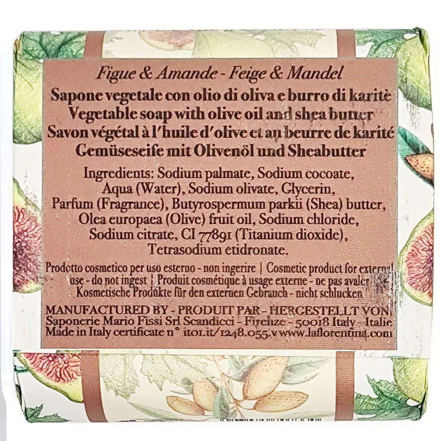 Мыло La Florentina Soap Fig and Almond с экстрактами инжира и миндаля