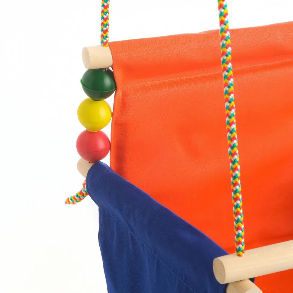 Подвесное кресло для игровой площадки с мягкой сидушкой и спинкой