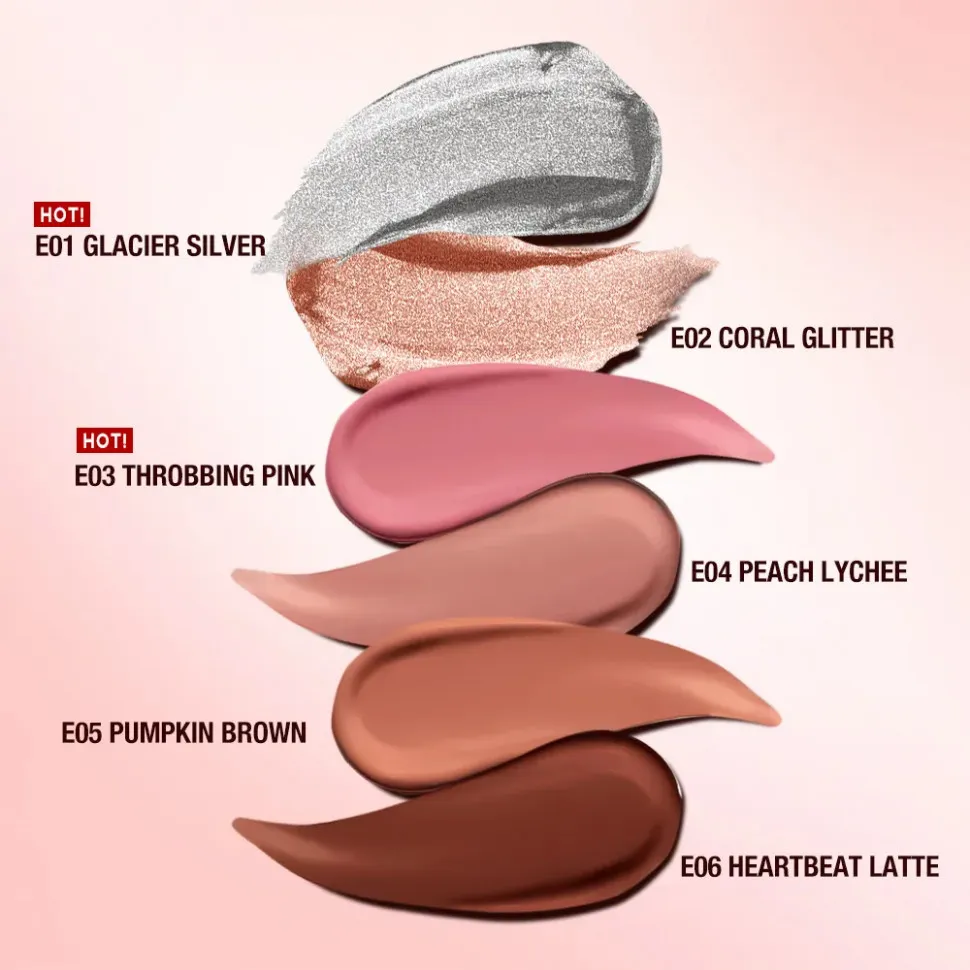 Жидкие тени для век O.TWO.O Powder Mist Liquid Eyeshadow Velvety Shine SC063 #E04 Персиковый