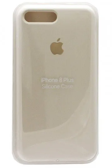 Силиконовый чехол для Айфон 7/8 Plus бежевый