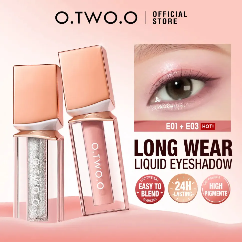 Жидкие тени для век O.TWO.O Powder Mist Liquid Eyeshadow Velvety Shine SC063 #E03 Ярко-розовый