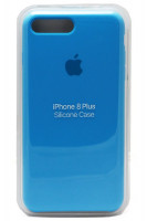 Силиконовый чехол для Айфон 7/8 Plus ярко-голубой
