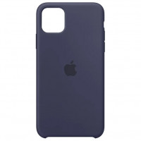 Силиконовый чехол для iPhone 12 Pro (Темно-синий)