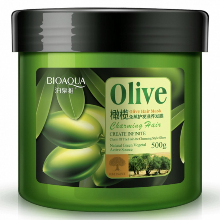 BIOAQUA Olive Маска для волос с оливковым маслом, 500ml 0030