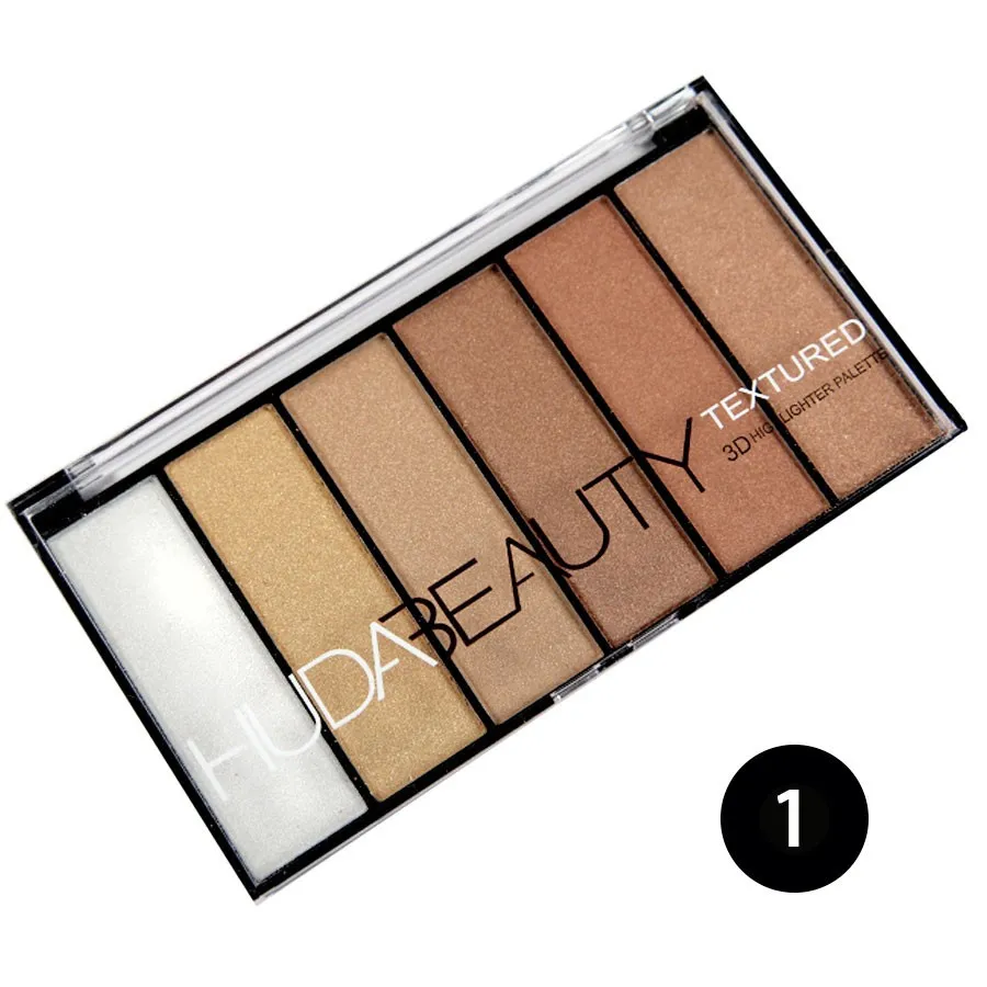Палетка хайлайтеров Huda Beauty Textured 3D 6*9.5g