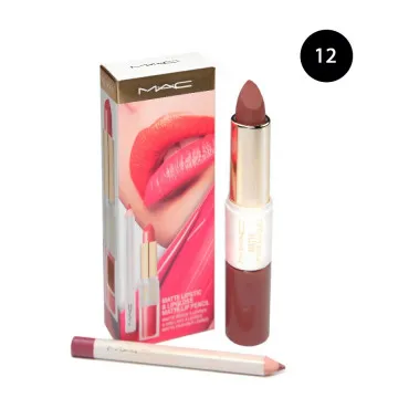 Блеск- Помада- Карандаш M.A.C. Matte Lipstic 3в1 №12  (1шт)