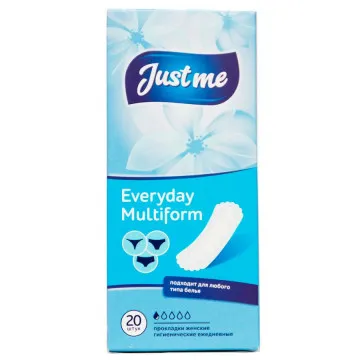 Прокладки гигиенические ежедневные Just Me Multiform 20шт