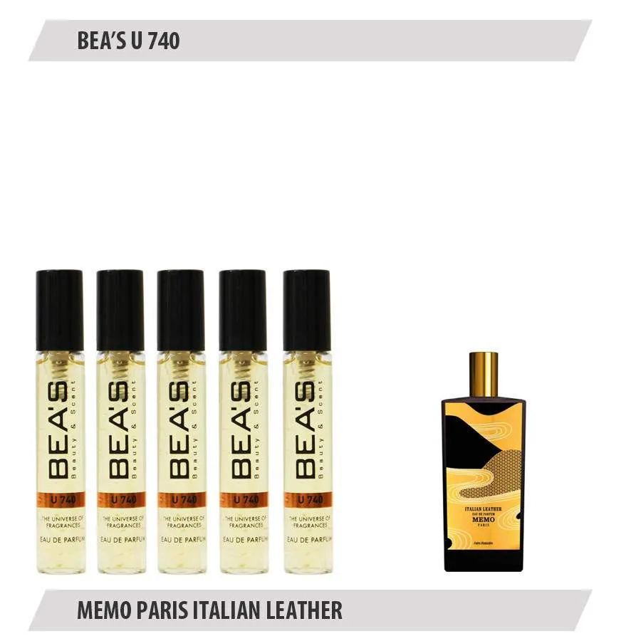 Парфюмерный набор Beas Memo Paris Italian Leather Unisex 5*5 ml  U 740