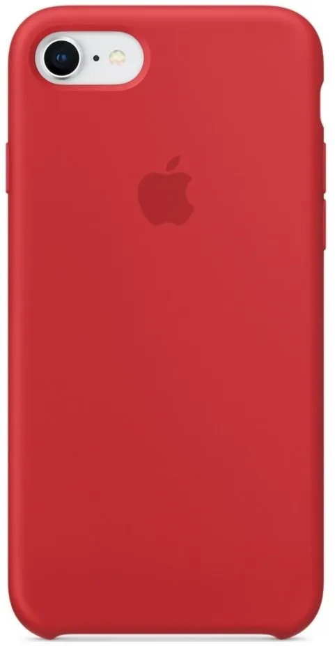Силиконовый чехол для Айфон 7/8 -Красный (Red)