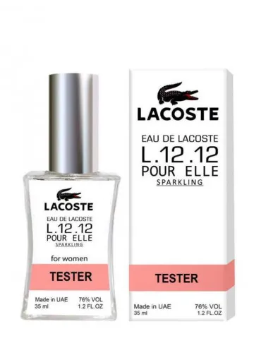 Тестер Lacoste. Eau De L.12.12 Pour Elle Sparkling 35мл ОАЭ (NEW)