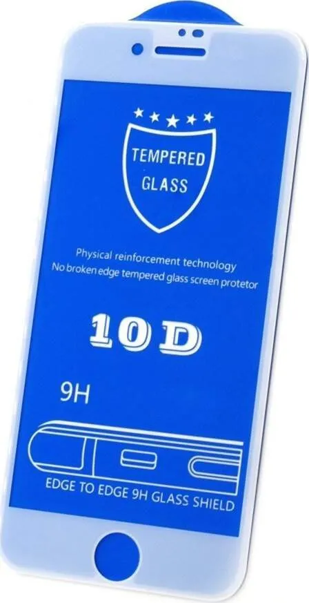 Защитное стекло 10D 9H Glass Pro для iPhone 6 - белый