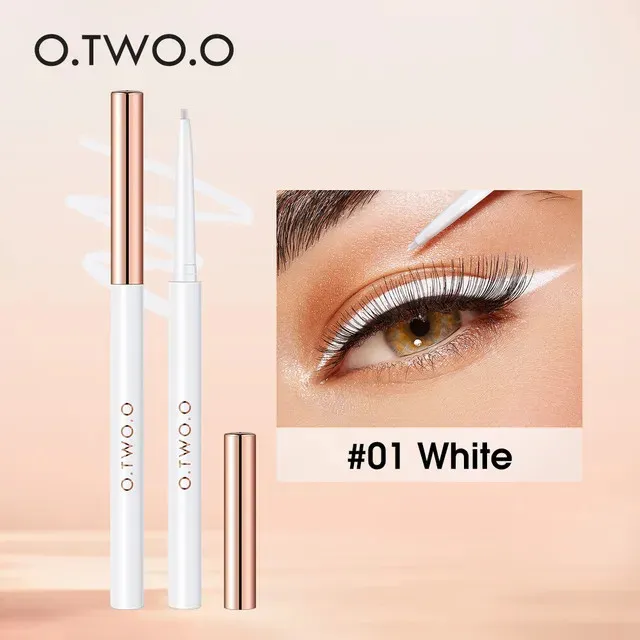 O.TWO.O Гелевая подводка для глаз Gel Eyeliner Waterproof Soft Eye Liner Pencil Quick Dry Makeup SC028 №01 White