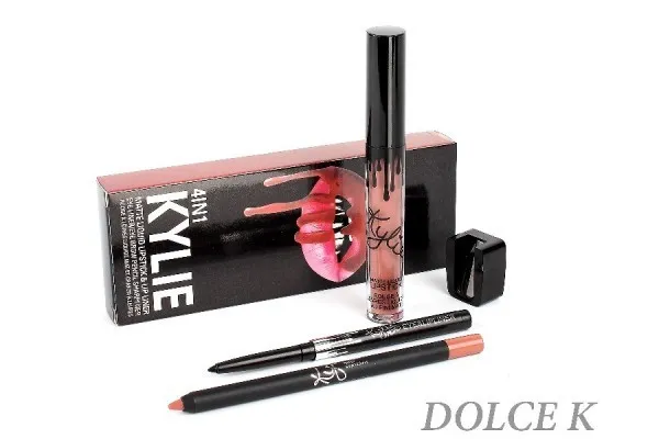 Набор Kylie 4in1 (карандаши для губ и глаз + жидкая помада + точилка) 12шт
