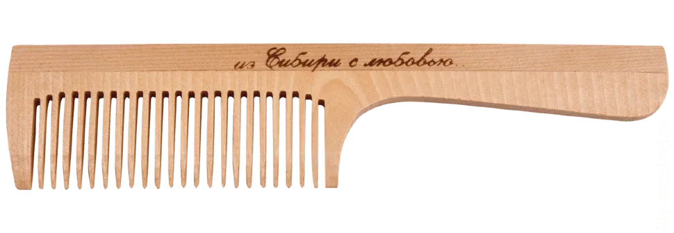 Расчёска с ручкой, частый зуб 197 мм