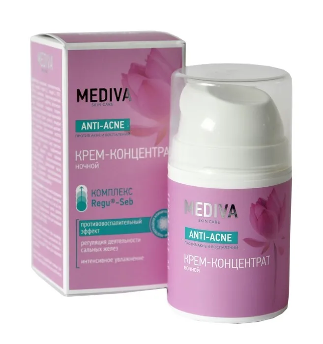 MEDIVA Крем-концентрат ночной ANTI-ACNE 50 ml