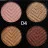 Тени для век O.TWO.O 4 Colours Eyeshadow (6053) 5g