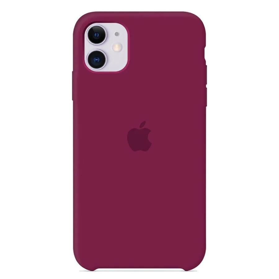 Силиконовый чехол для Айфон 12  Pro Max (Бордовый)