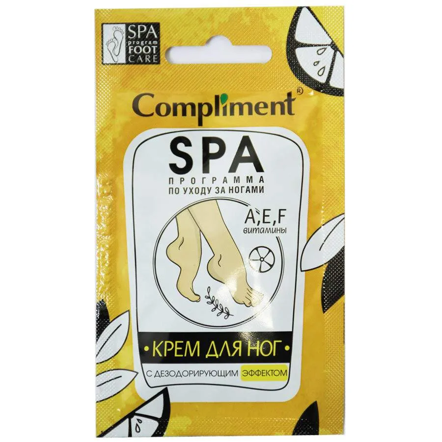 Compliment Крем для ног с дезодорирующим эффектом, 7 ml