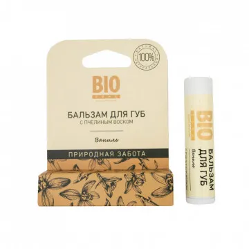 Биозон бальзам для губ натуральный с пчелиным воском и ванилью 4,25г