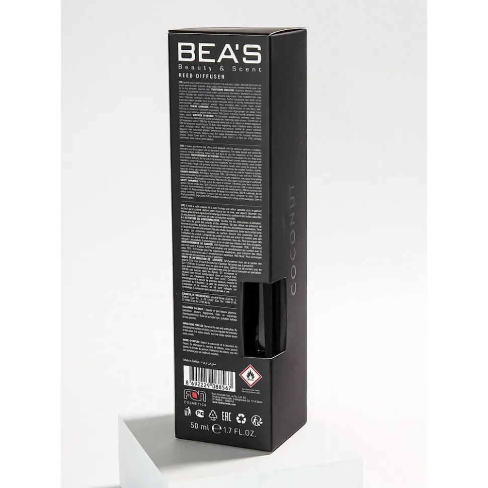 Ароматический диффузор с палочками Beas Cotton - Хлопок - 50 ml