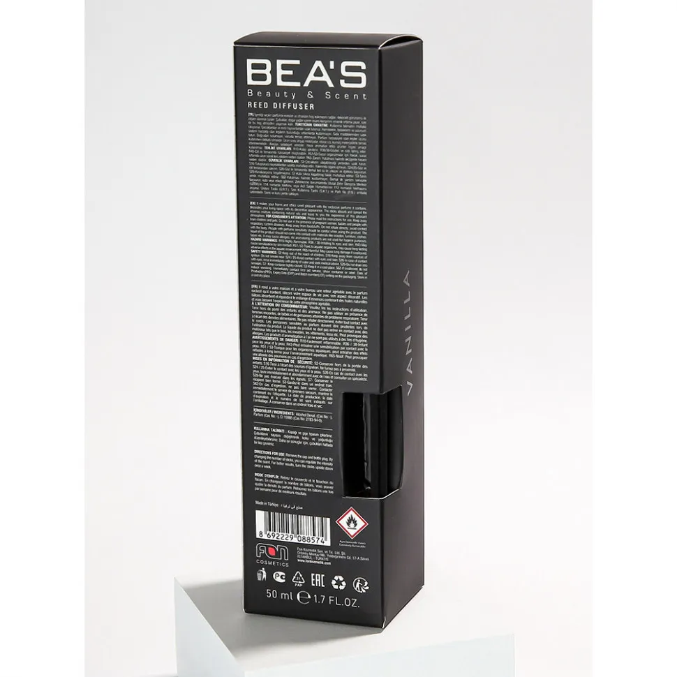 Ароматический диффузор с палочками Beas Peony - Пион - 50 ml