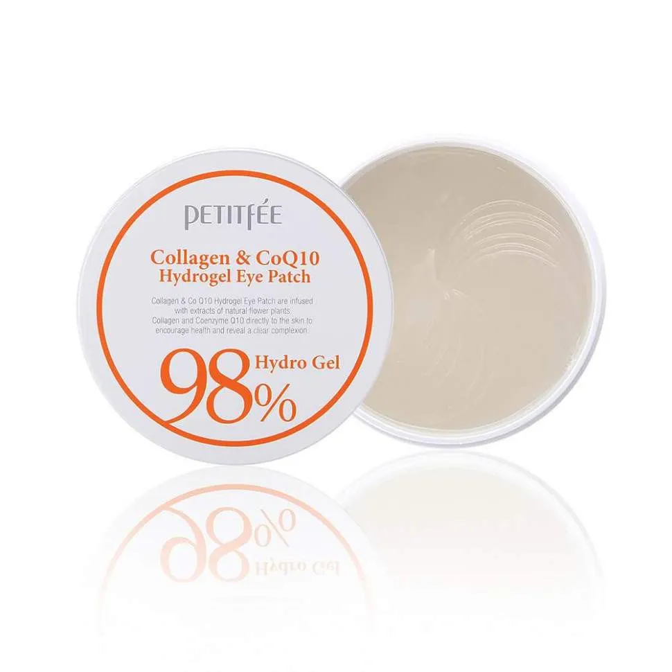 Гидрогелевые патчи для глаз Petitfee 98% Collagen & CoQ10 Hydro Gel Eye Patch – уценка (мятая коробка)