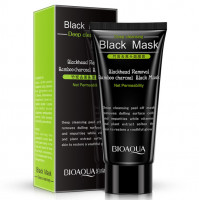BIOAQUA Blackhead Removal Bamboo Charcoal Black Face Mask Deep Cleaning 60g - уценка (мятая коробка)