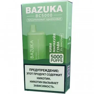 Эл. сиг.  Bazuka Blue Razz Ice — Голубика, Малина и Лед 2%, 5000 Тяг