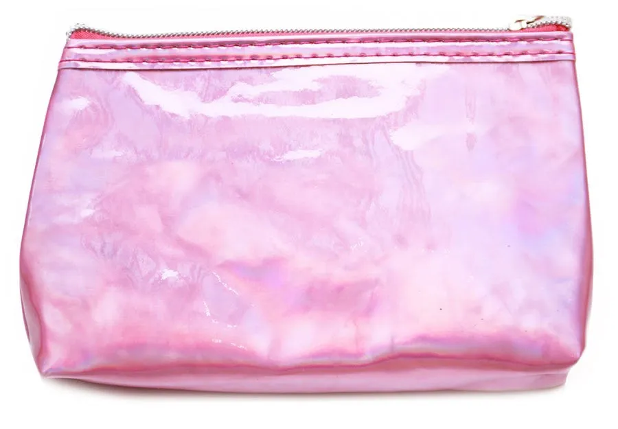 Набор кистей с косметичкой - 8 кистей (малиновая)