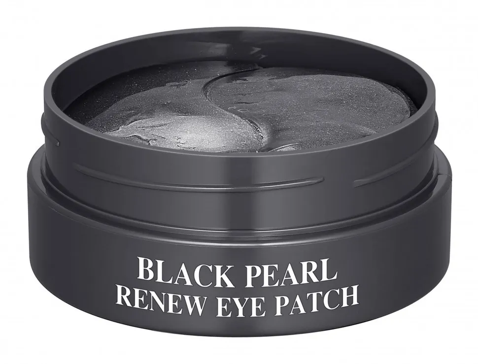 Гидрогелевые патчи для области вокруг глаз с экстрактом жемчуга SNP Black Pearl Renew Eye Patch 60 шт. - уценка