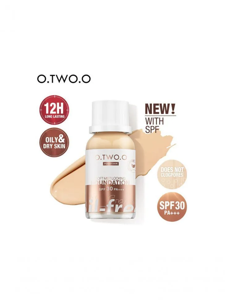 Тональный крем с матовым покрытием  для жирной кожи O.TWO.O sc038 #03 Warm Natural