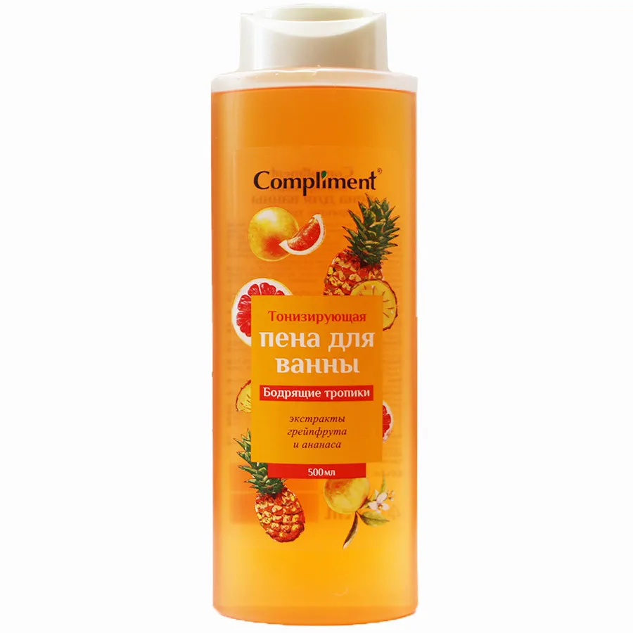 Compliment пена для ванны Бодрящие тропики Тонизирующая, 500 ml