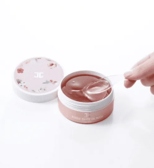 Гидрогелевые патчи с цветами гибискуса Jayjun Cosmetic Roselle Tea Eye Gel Patch 60 шт.
